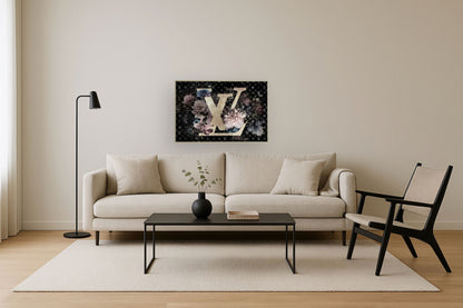 Gilded Bloom Radiance - 32" x 47" Framed Wall Art
