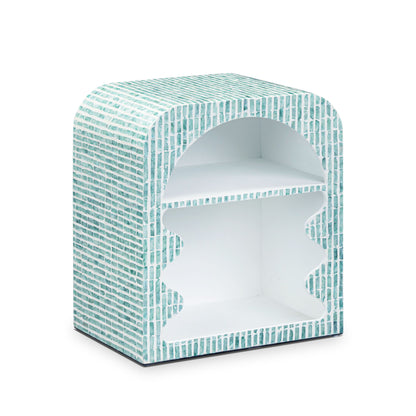 Jess - Capiz Shell Nightstand - Blue