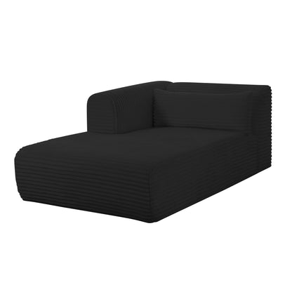 Tarra - Fluffy Oversized Corduroy Modular Chaise