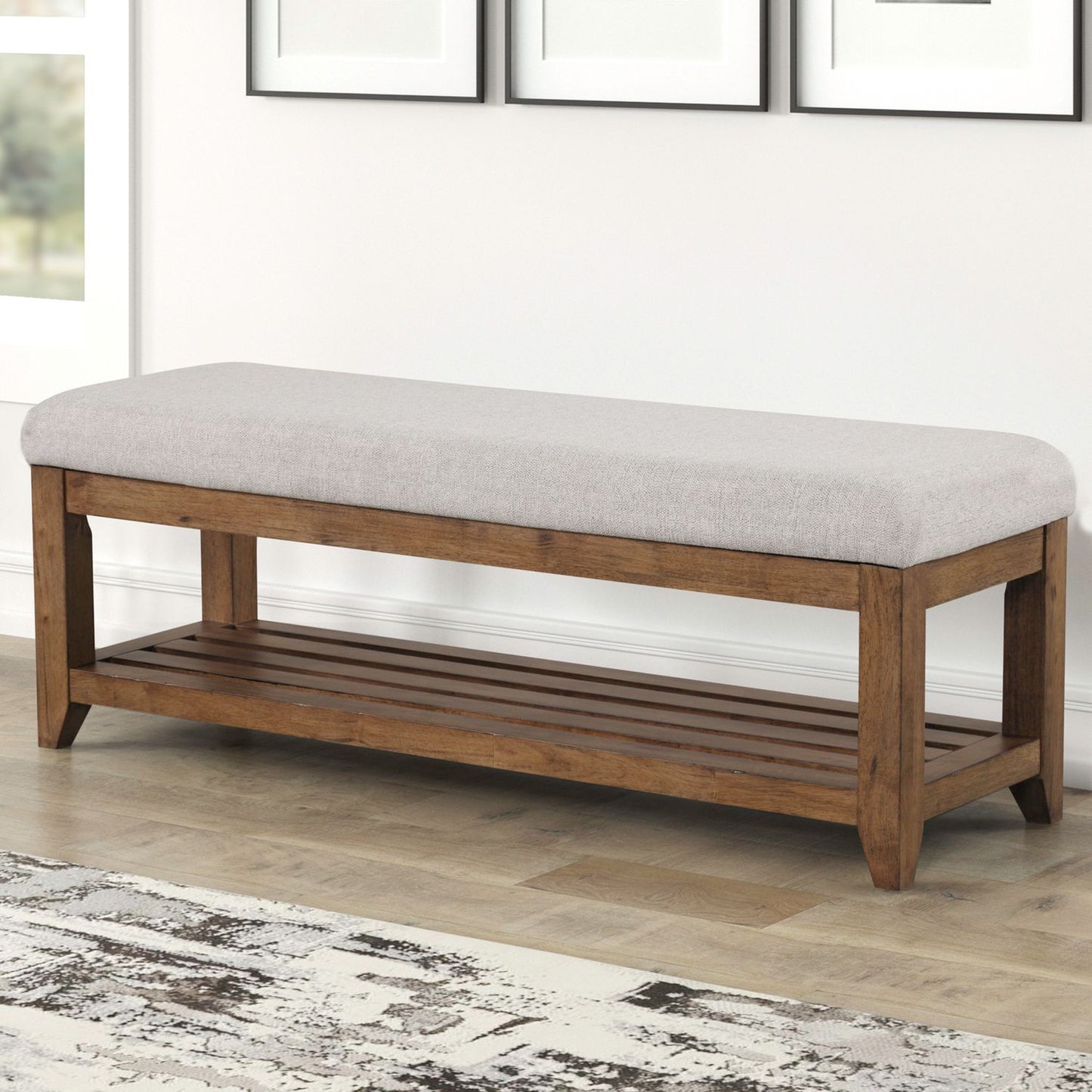 Shaker Lakes - Bed Bench - Brown