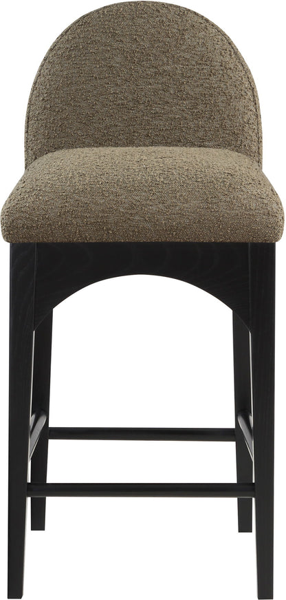 Waldorf - Boucle Stool With Black Legs
