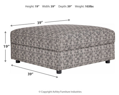 Kellway - Bisque - Ottoman With Storage