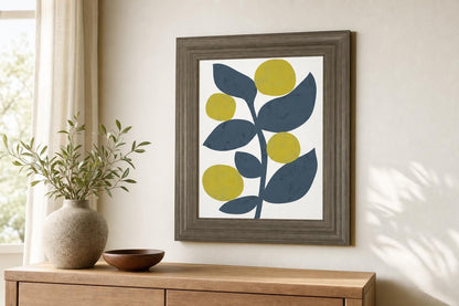 22x26 Branch II By Chariklia Zarris - Blue