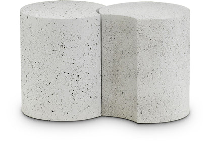 Dimple - End Table - Terazzo Finish