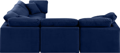 Indulge - Velvet 5 Piece Modular Corner Sectional