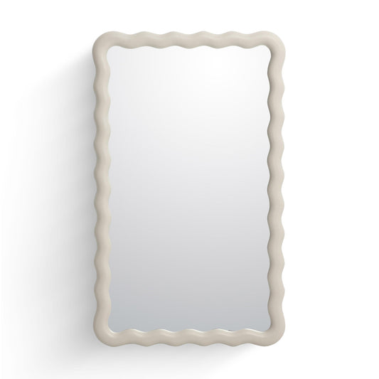 Faire - Squiggle Wall Mirror - Cream