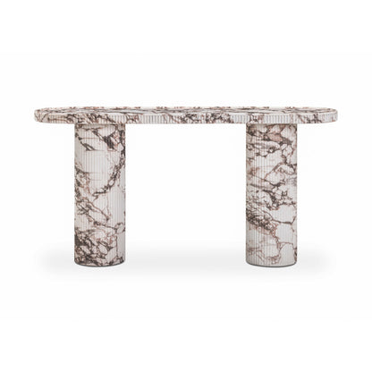 Darcy - Faux Capraia Console Table - Breccia