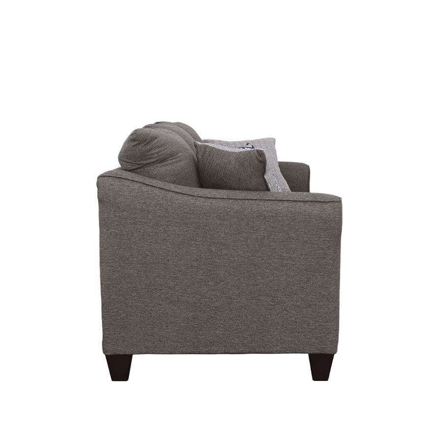 Salizar - Flared Arm Sofa - Gray