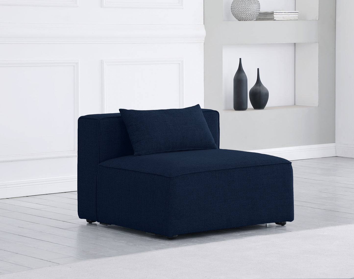 Cube - Armless Chair - Navy