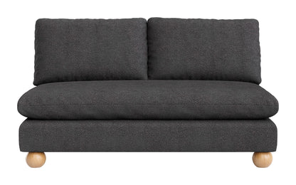 Minze - Loveseat - Black