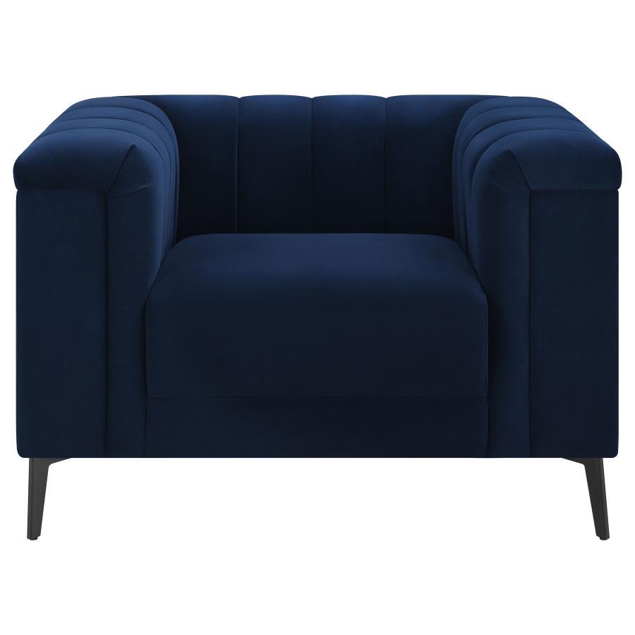 Chalet - Tuxedo Arm Chair - Blue