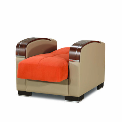 Ottomanson Mobimax - Upholstered Convertible Armchair With Storage