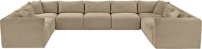Shaggy - Fabric 9 Piece Modular U-Shaped Sectional