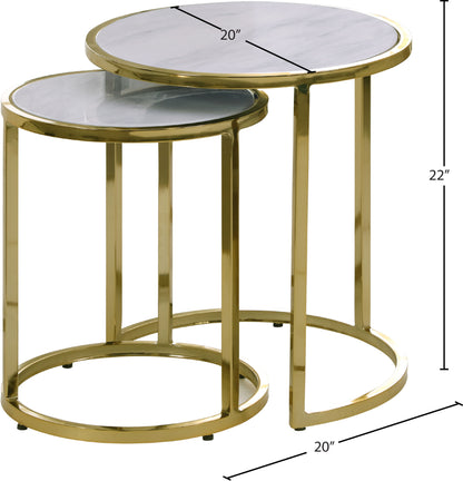 Massimo - End Table - Gold