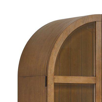Portico - Display Cabinet - Brown Oak
