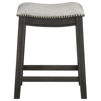 Elliston - Backless Counter Stool (Set of 2) - Dark Gray