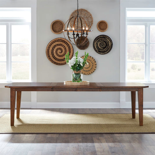 Hearthstone Ridge - Rectangular Leg Table - Dark Brown