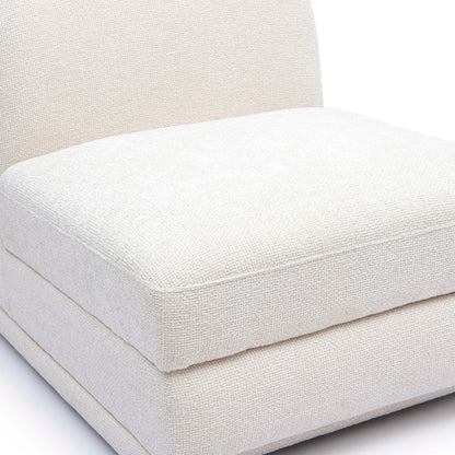 Perry - Modular Armless Chair - Cream
