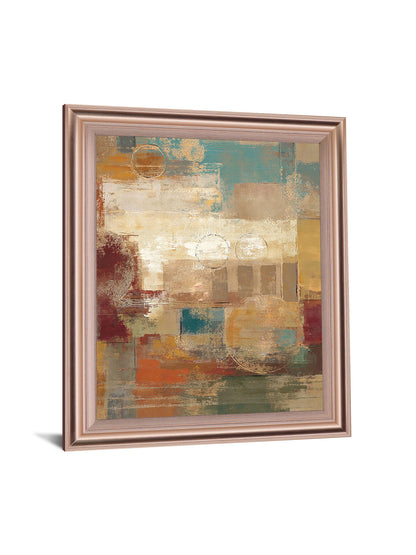 Golden Haze Geometry - 28" x 34" Framed Wall Art