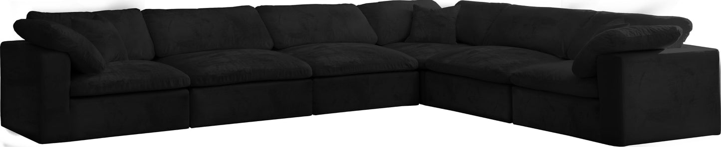 Cozy - Modular Sectional Cloud - Black - Modern & Contemporary