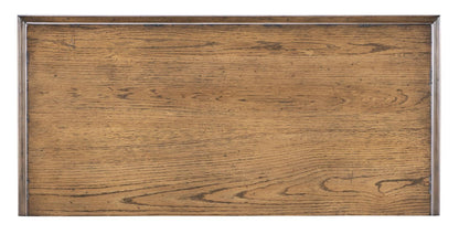 Vintage Market - Washstand Accent Chest 2 Drawers - Barnwood Oak And Mallard Green