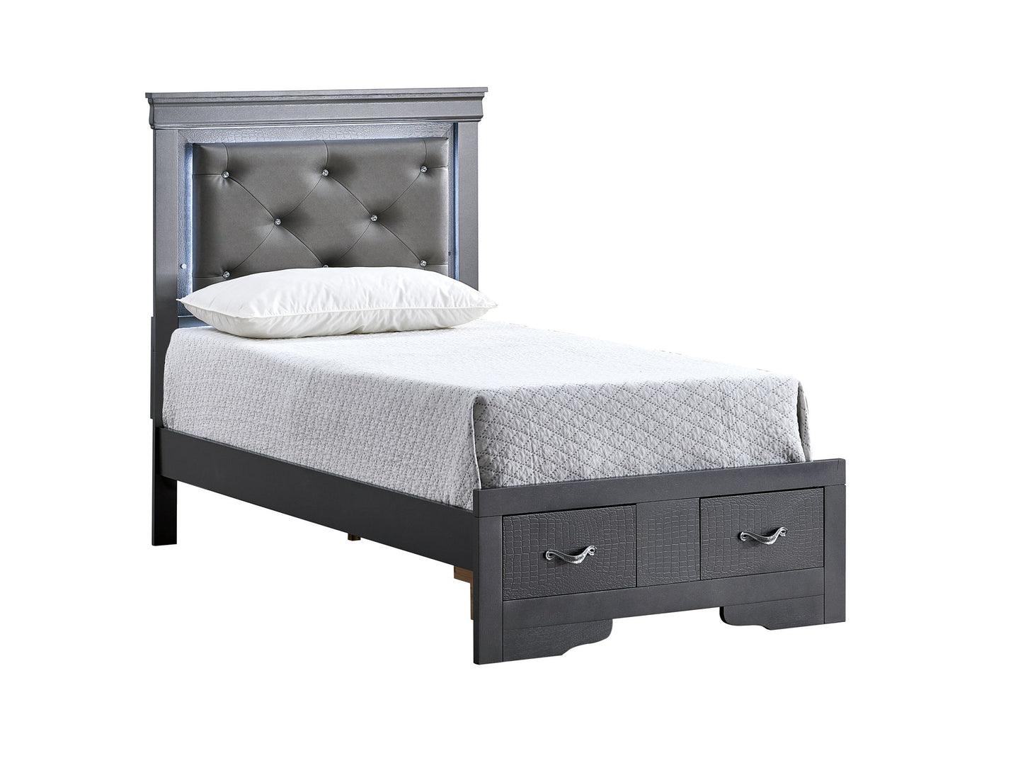 Glory Furniture - Lorana - Storage Bed With LED