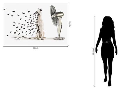 Tempered Glass With Foil - Dalmation - White