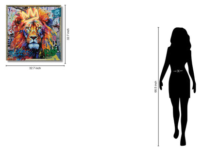 Radiant Majesty - 33" x 33" Framed Wall Art