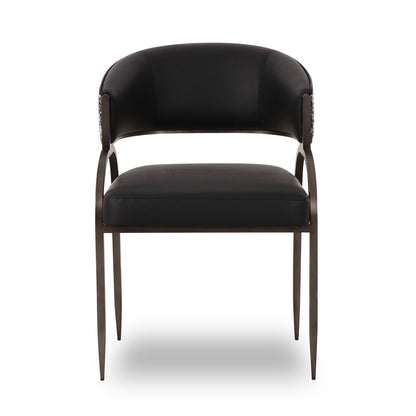 Tatum - Vegan Leather 2-Tone Dining Chair