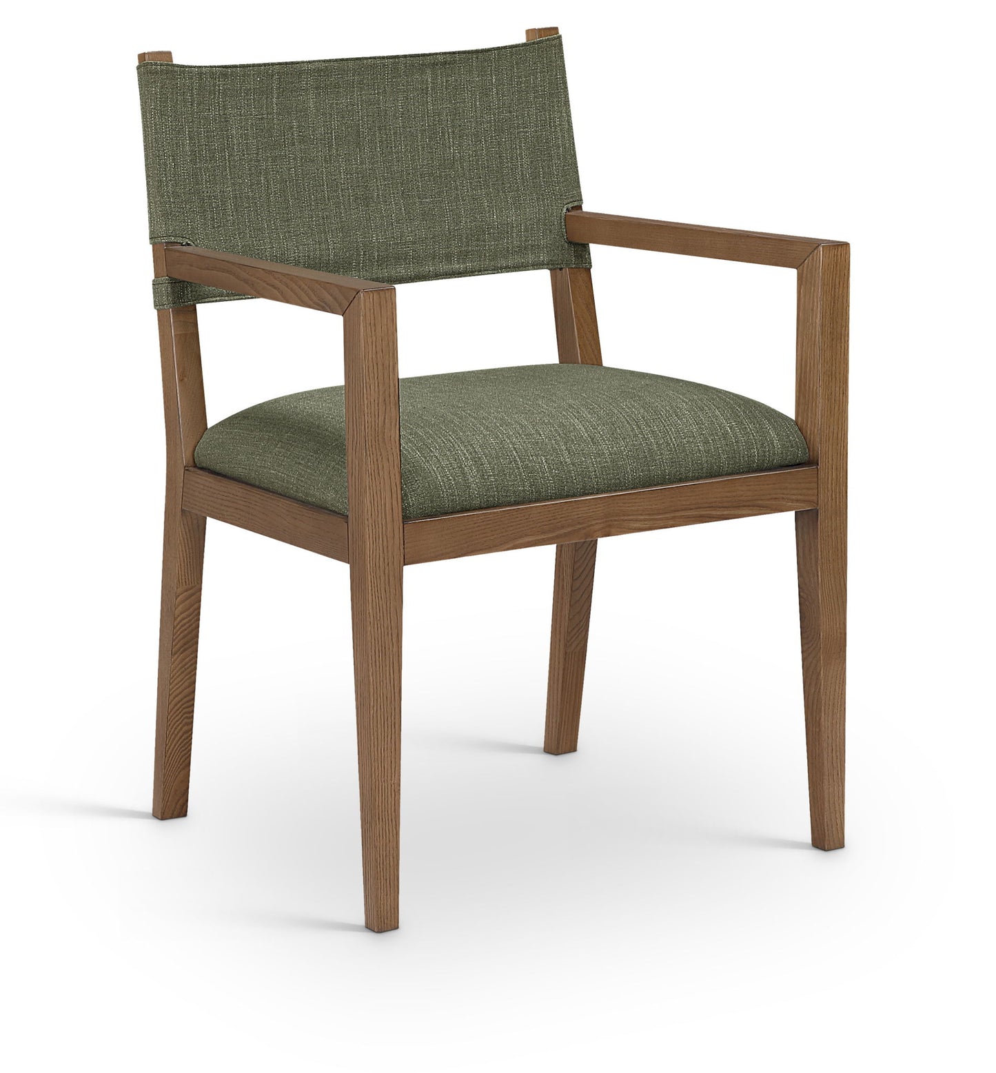 Avon - Linen Textured Performance Fabric Dining Arm Chair
