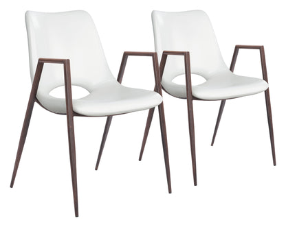Desi - Dining Chair (Set of 2) Walnut Legs