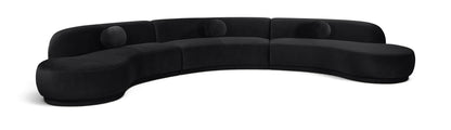Avra - 177.5" Velvet Performance Fabric Upholstered Sectional