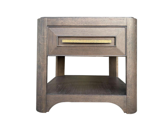 Lancia - End Table - Charred Oak