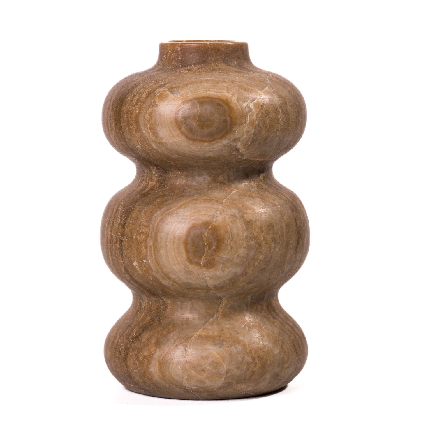Marble Swell Vase - Dark Onyx