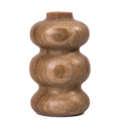 Marble Swell Vase - Dark Onyx