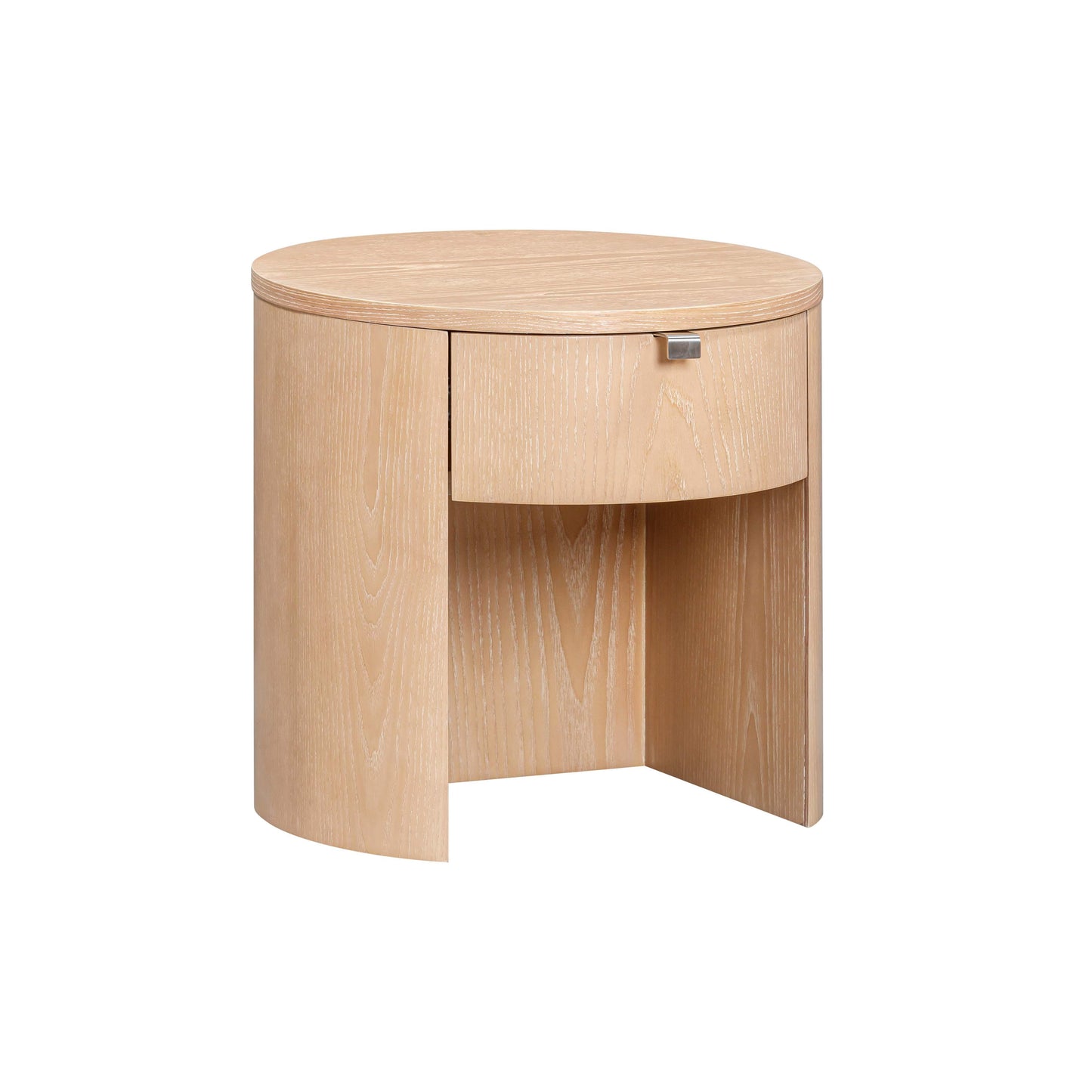 Marlow - Wood Round Nightstand