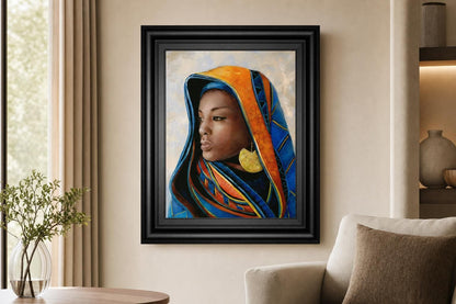 22x26 Soulful Beauty II By Donna Brooks - Blue