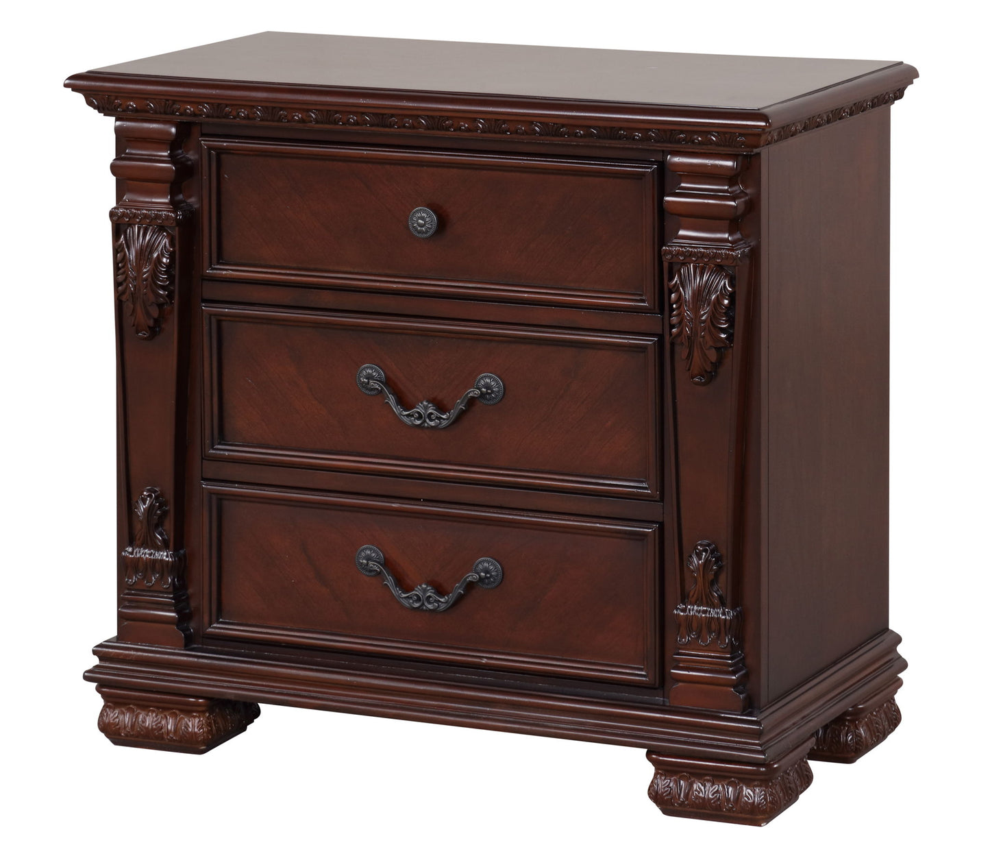 Lyndon - 2 Drawer Nighstand - Cherry