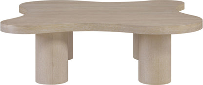 Cove - 48" Oak Veneer And Solid Wood Coffee Table
