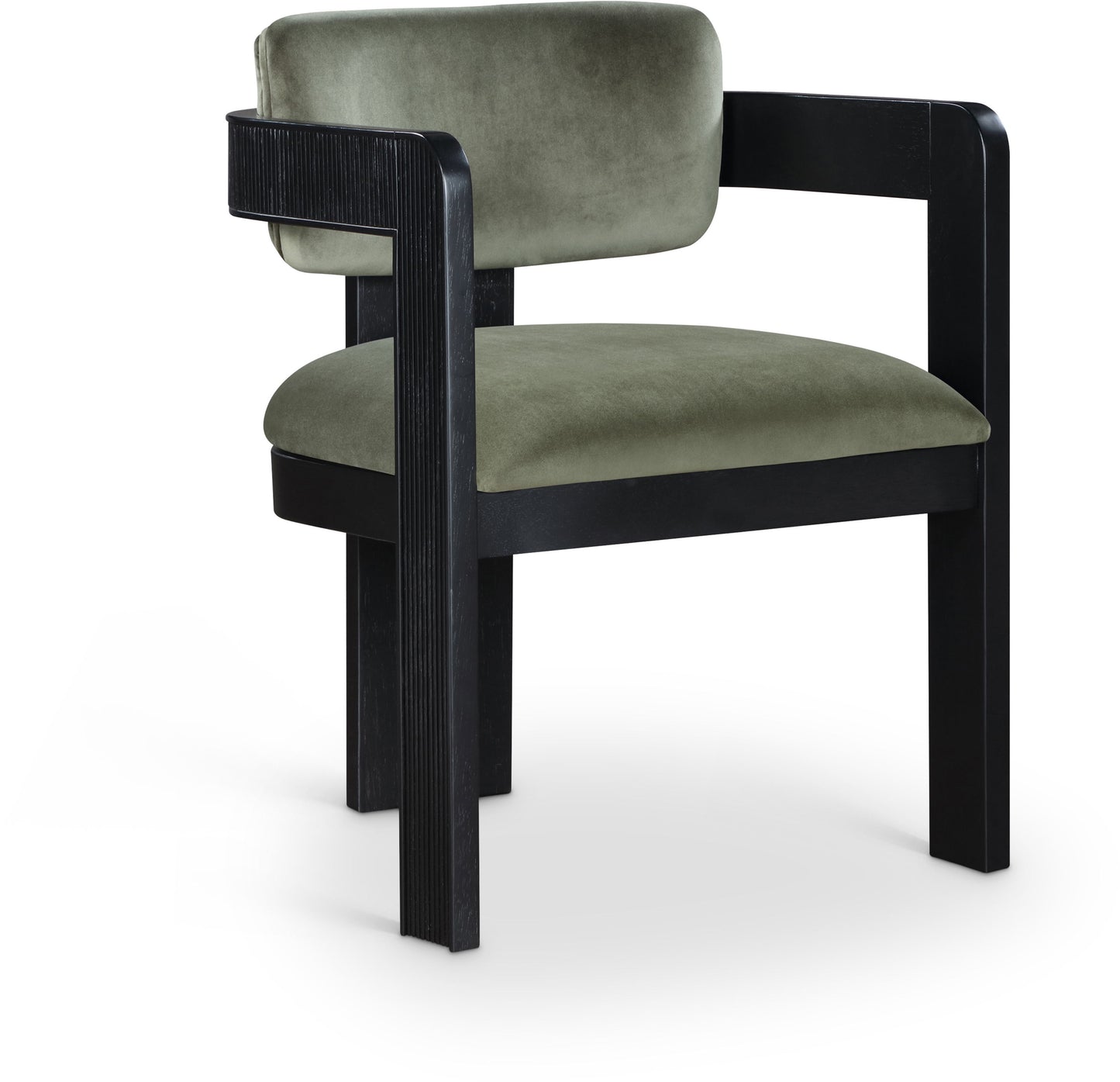 Sacha - Velvet Dining Chair With Black Base (Set of 2)