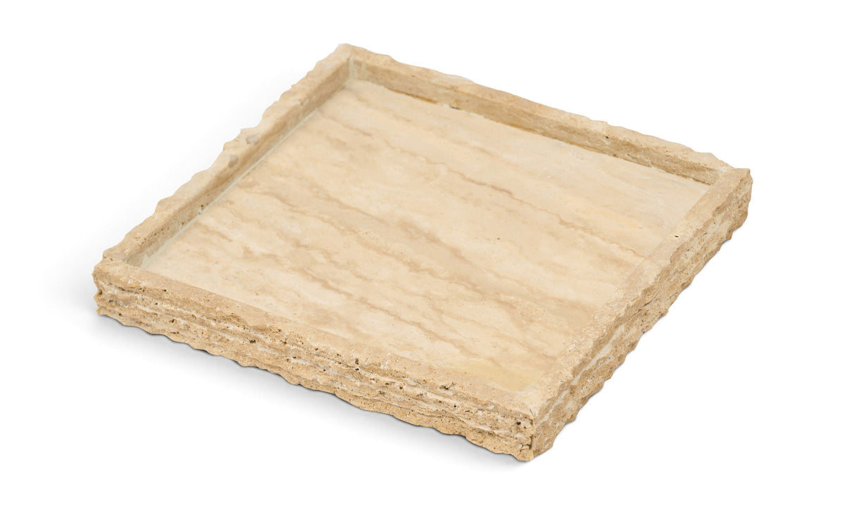 Chambers - Travertine Tray - Beige