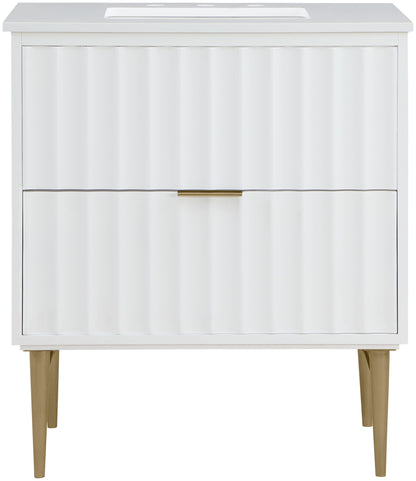 Modernist - Bathroom Vanity With Gold Legs