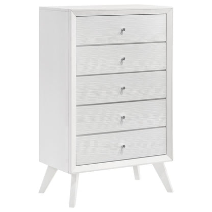 Janelle - 5-Drawer Bedroom Chest - White