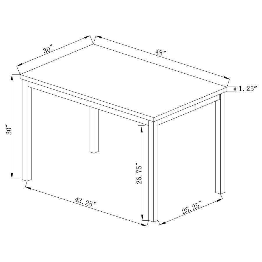 Garza - Rectangular Dining Table - Black