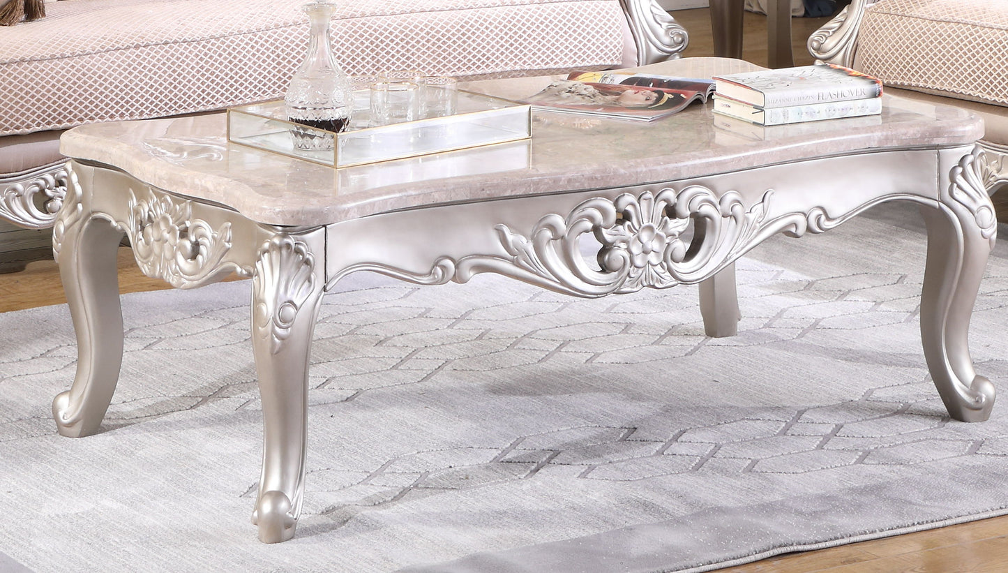 Daisy - Coffee Table - Silver