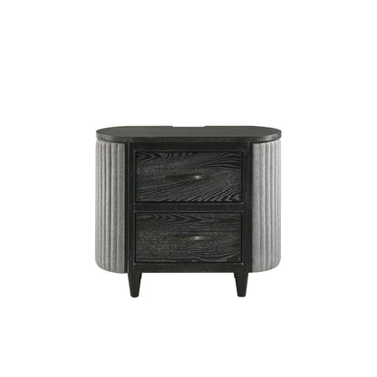 Skyline - 2 Drawer Nightstand - Onyx