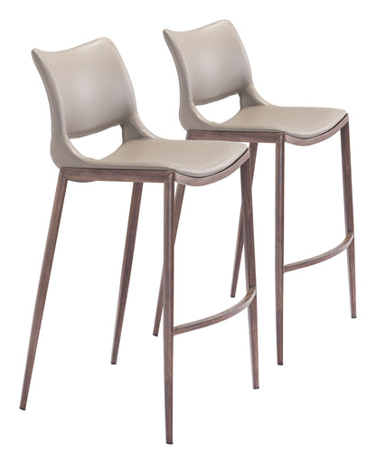Ace - Bar Chair (Set of 2) - Walnut Legs