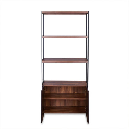 Sara - Bookshelf - Walnut & Sandy Black