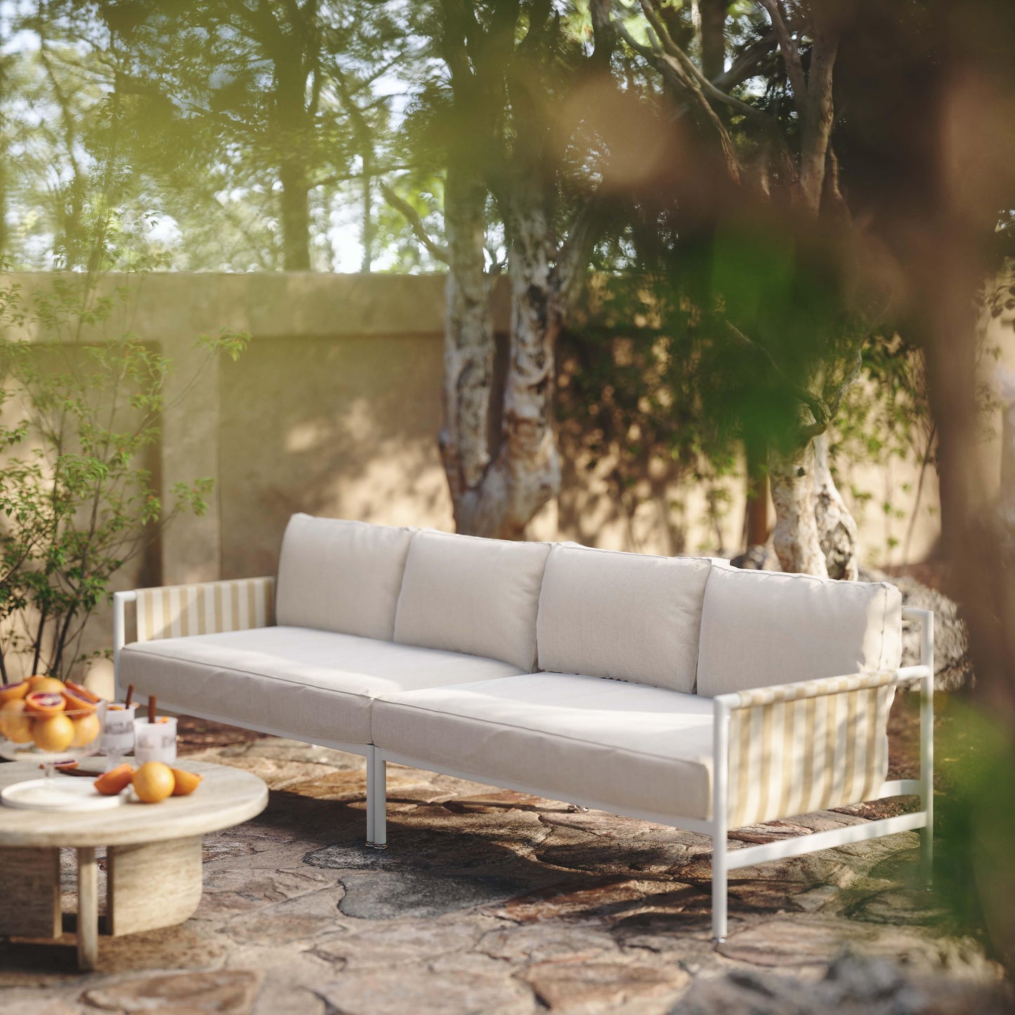 Dunes - Outdoor 110" Sofa - Cream