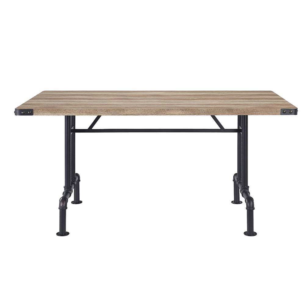 Edina - Dining Table - Oak & Sandy Black Finish